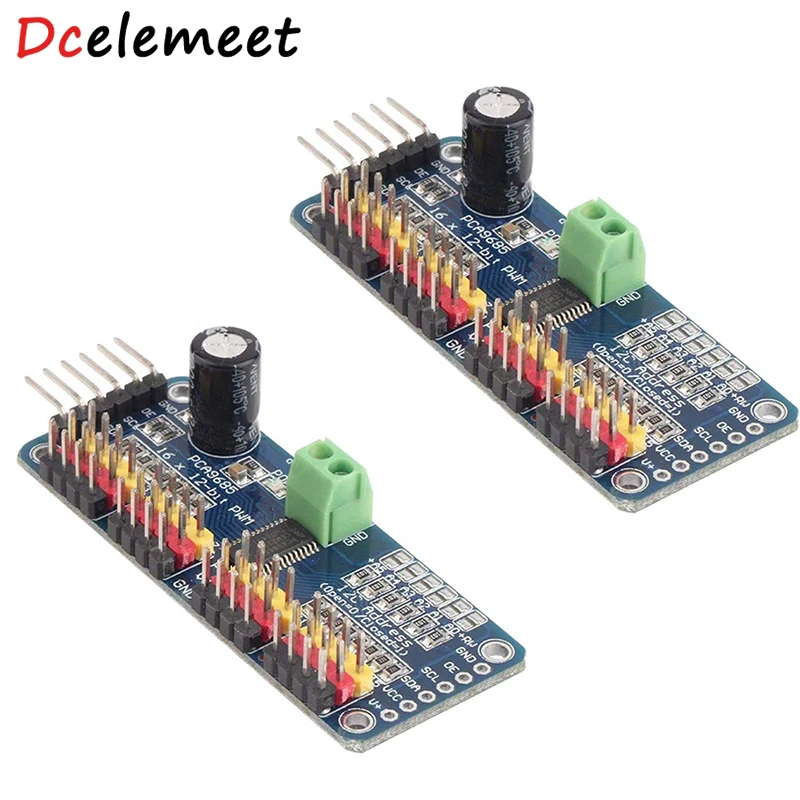 

16-Channel 12-bit PWM/Servo Driver - I2C interface - PCA9685 for Arduino Raspberry Pi DIY Servo Shield Module