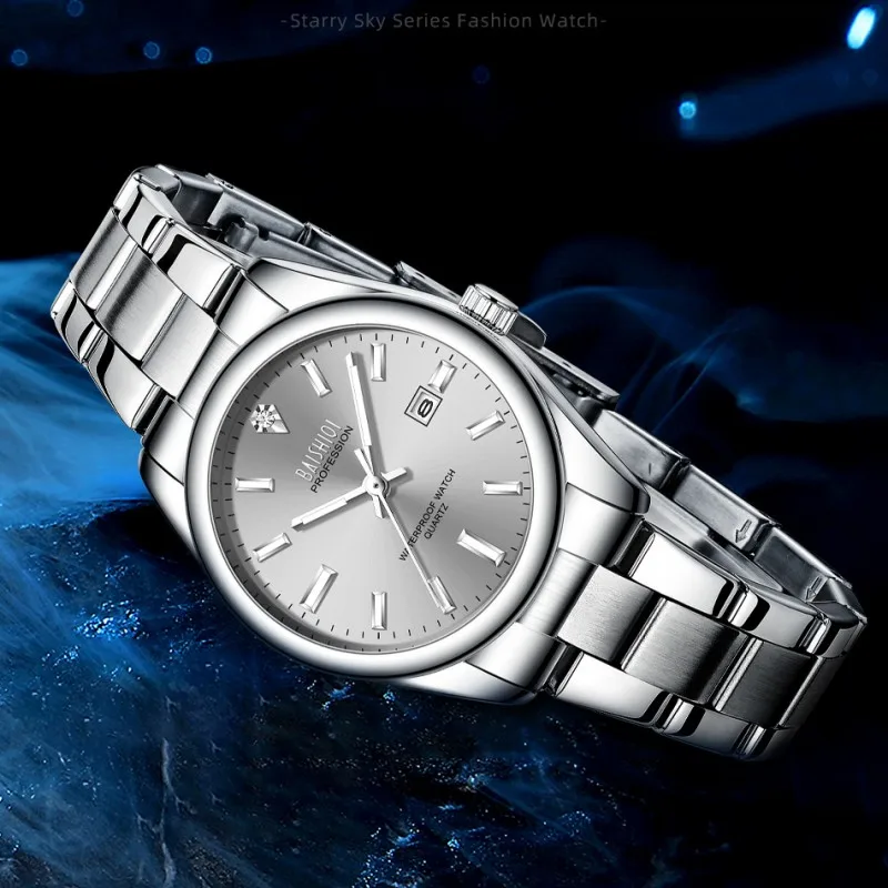 Fashion elegant BAISHIQI women's watches high quality casual waterproof wristwatch simple temperament luminous calendar watches