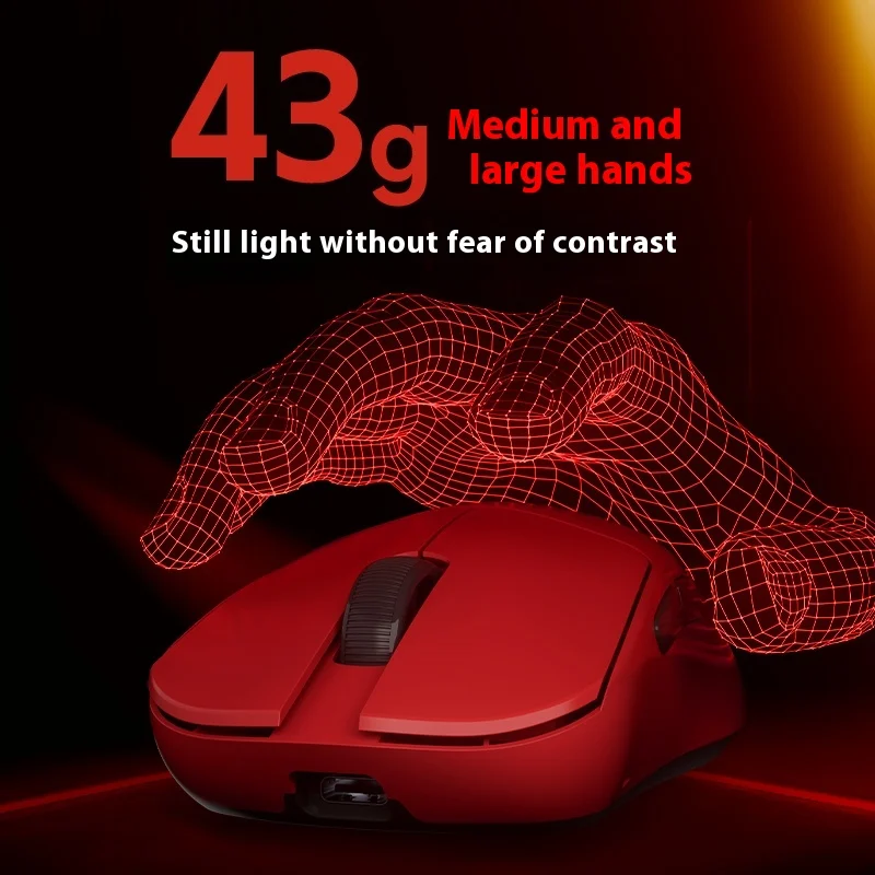 Игровая мышь MADLIONS MAD G MAX двухрежимная 8k скорость покатания Paw3395 датчик для