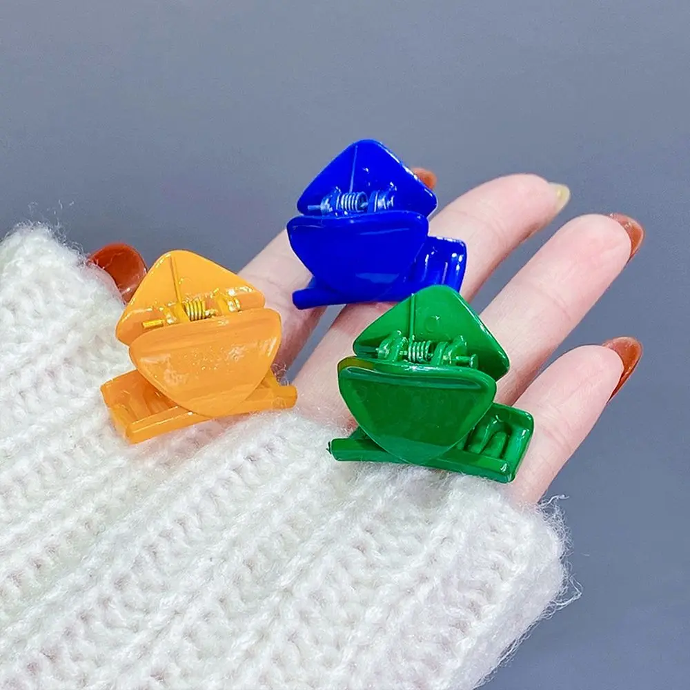 

Multi-color Rhombus Mini Hair Claws Candy Color Diamond-shaped Side Bangs Clips Fashion All-match Hair Accessories