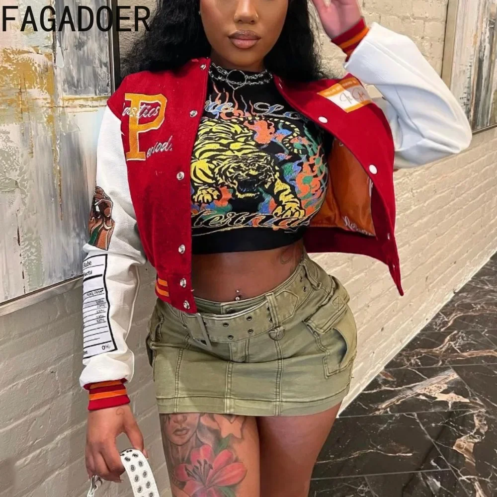 Женская зимняя бейсбольная куртка на пуговицах с длинным рукавом и Вышивкой Букв