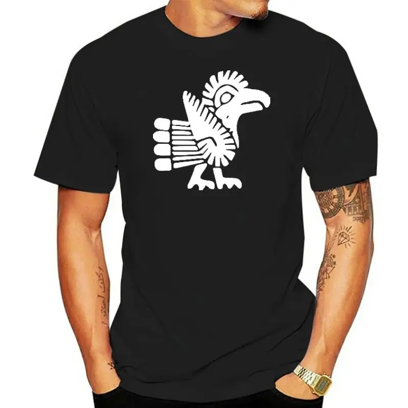 

Unisex Aztec Bird Symbol T-Shirt Back Side Design High quality T-shirt Gift for her Gift for Him Rave Party Clothing men t shirt