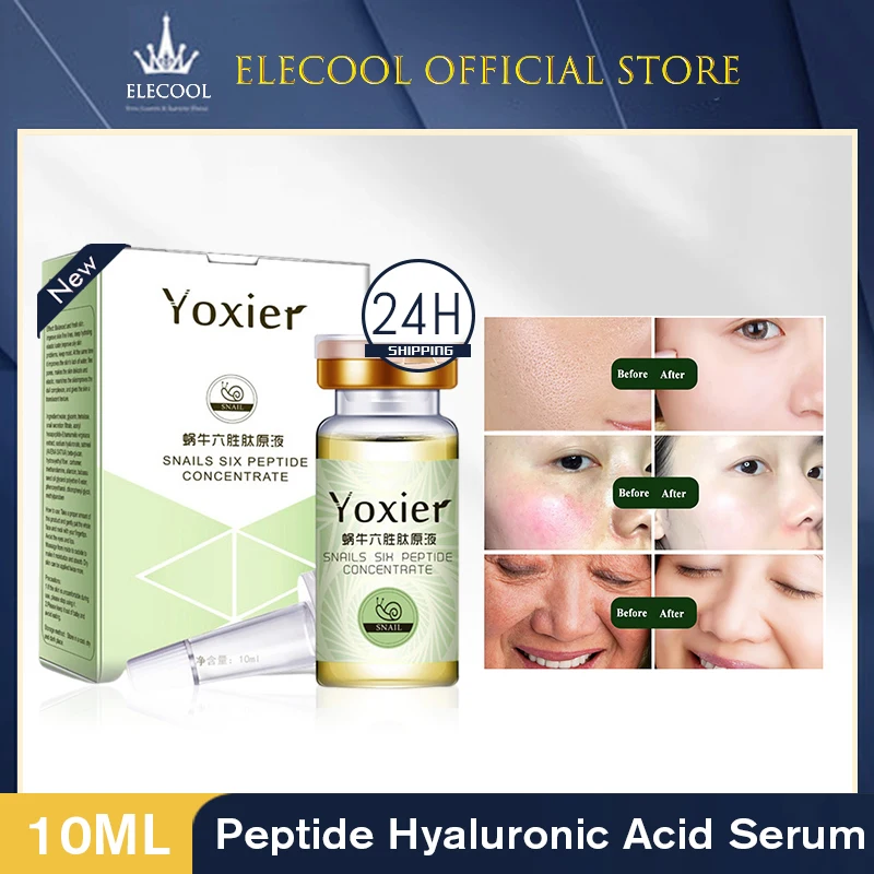 

Yoxier Serum Face Anti-Aging Snail Hyaluronic Acid Six Peptide Concentrate Face Care Moisturizing Oil-control Snail 10ML