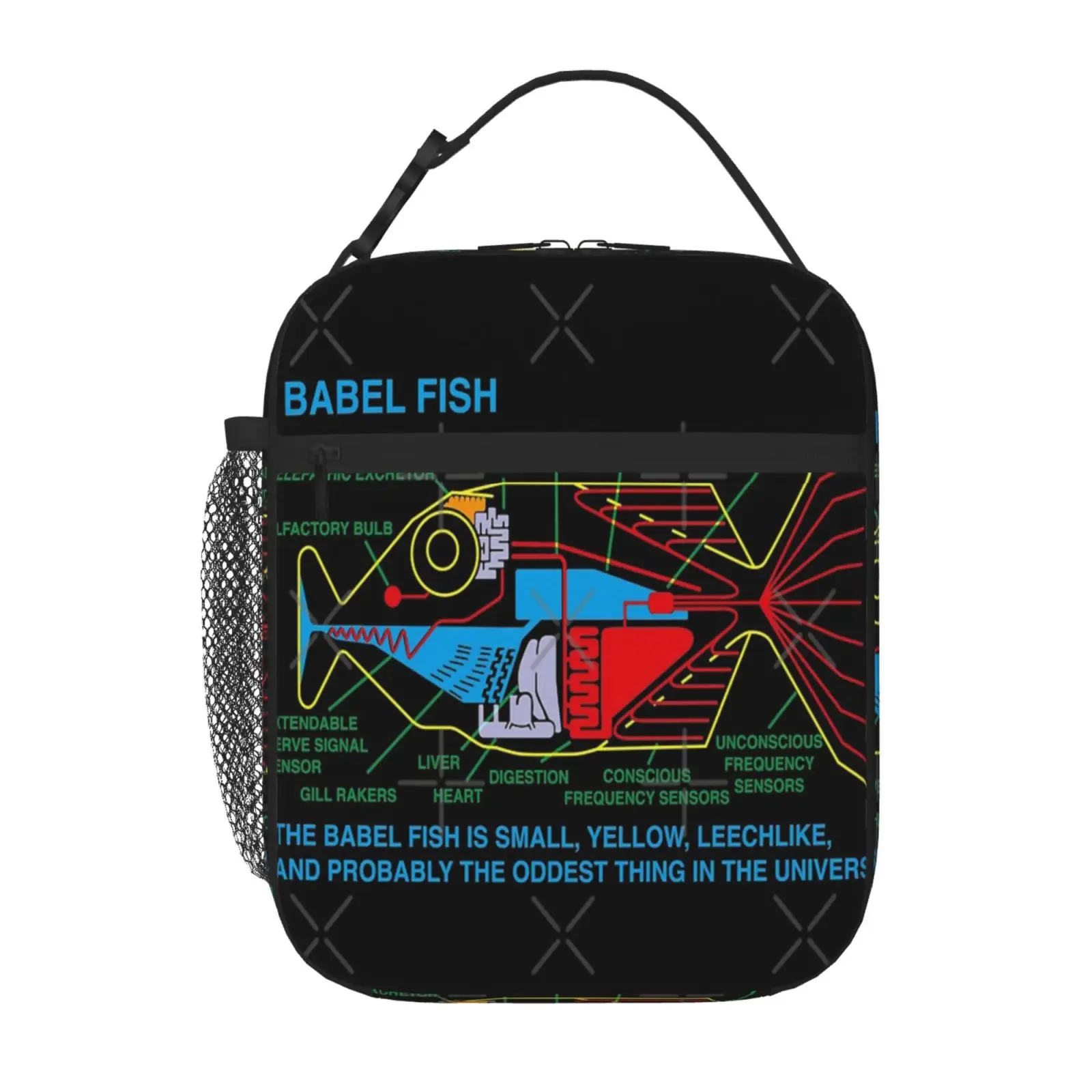 

NDVH Babel Fish H2G2 Thermo Food Bag Cute Lunch Bag Lunch Bags For Women Packed Lunch Insulated Lunch Bag