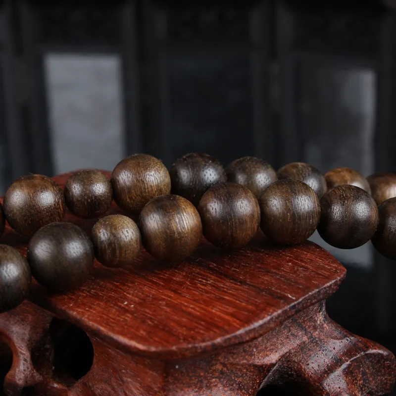 Прямая поставка с завода Kalimantan браслет из бусин Будды агарового дерева высоким