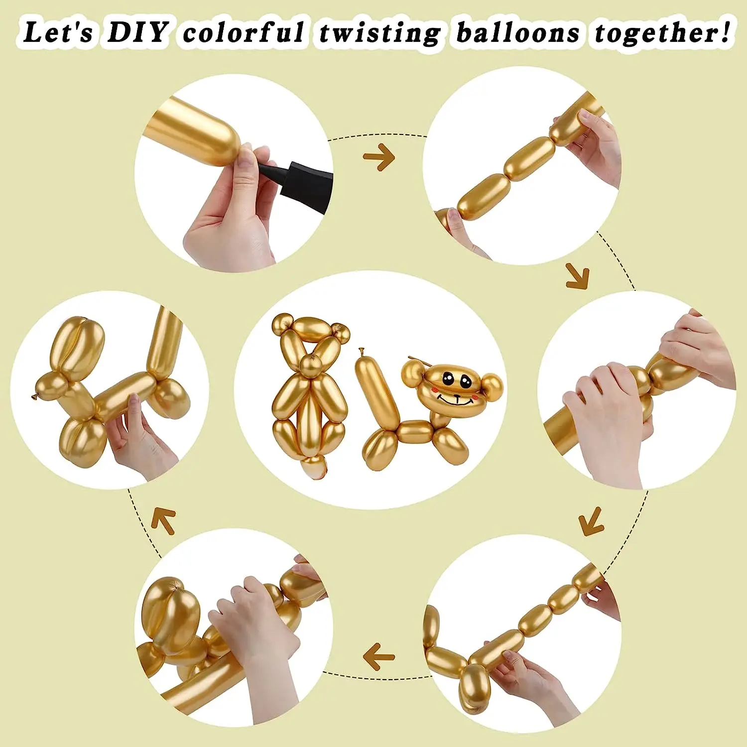 30/20/10 шт. металлические длинные воздушные шары