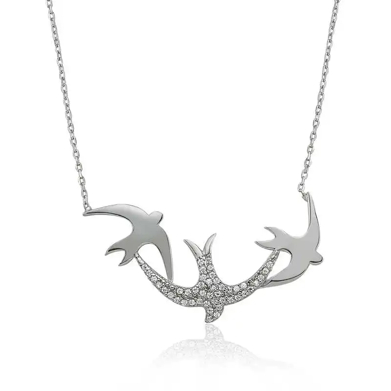 

Tevuli 925 Sterling Silver Swallow Lady Necklace