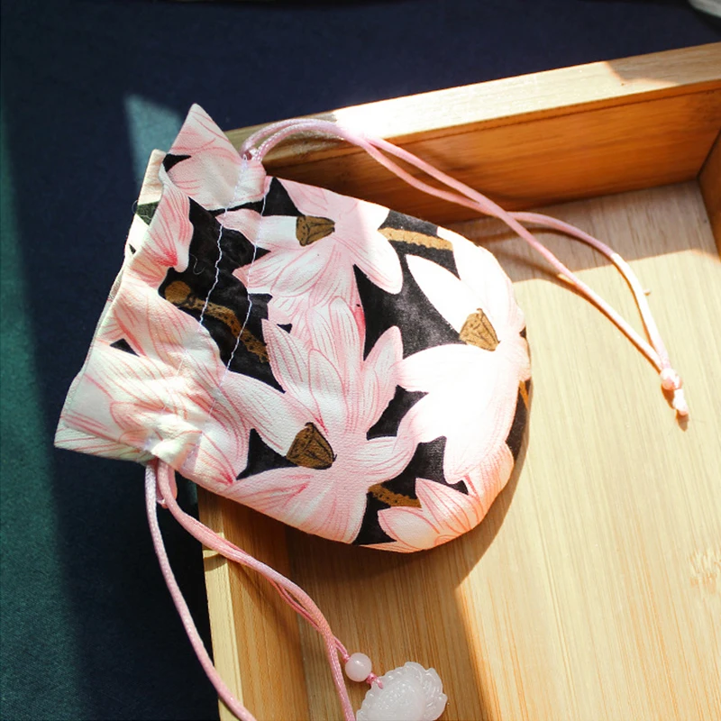 Винтажная женская сумка для хранения ручная работа лотос саше счастливая