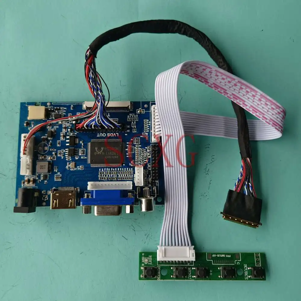 

Плата драйвера контроллера ЖК-монитора LP156WH4-TLQ1, VGA + 2AV + HDMI-совместимый Комплект «сделай сам» для ноутбуков 1366*768, 40-контактный LVDS 15,6"