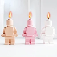candle mold robot shaped silicone molds for candle making resin casting soap clay plaster mould home decorations supplies tools