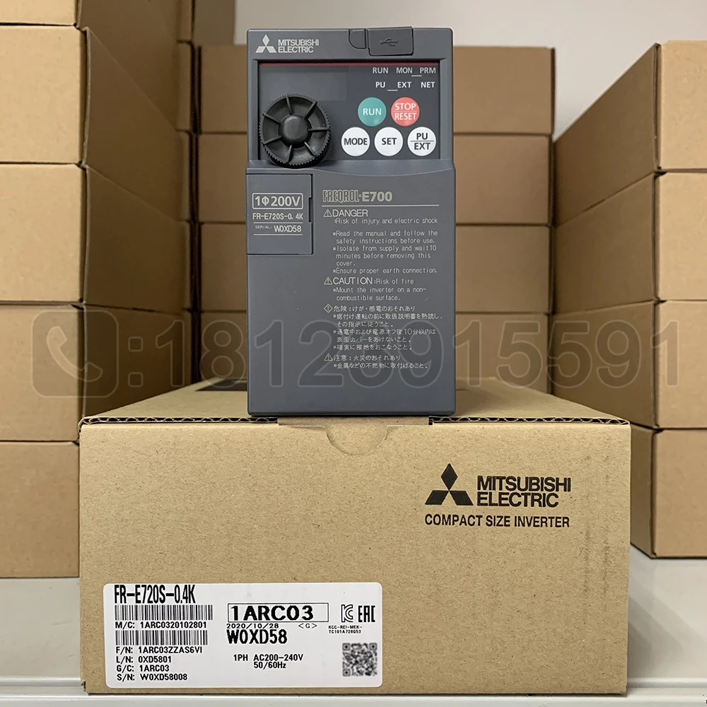 

Mitsubishi frequency converter fr-e720s-0.4k 400W single-phase 220V original genuine products support official inspection
