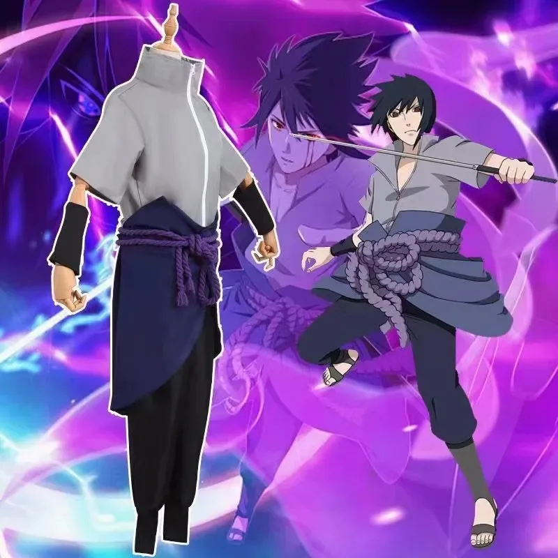 Фото ❤ Новинка 2024, Hokage Shippuden Sasuke, костюм Ning Zhibo четвертого поколения, ролевая игра, косплей, аниме, костюм для выступлений ★ ❤ ★ №3