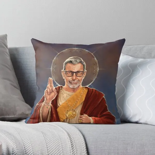 

Saint Jeff Of Goldblum Jeff Goldblum O Printing Throw Pillow Cover Waist Car Hotel Bed Case Square Comfort Pillows not include