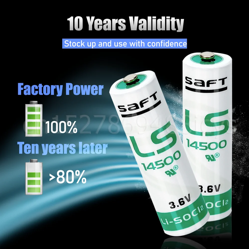 10 шт. литиевые аккумуляторы 3 6 В Saft LS14500 ER14505 14500 AA 2400 мАч | Электроника