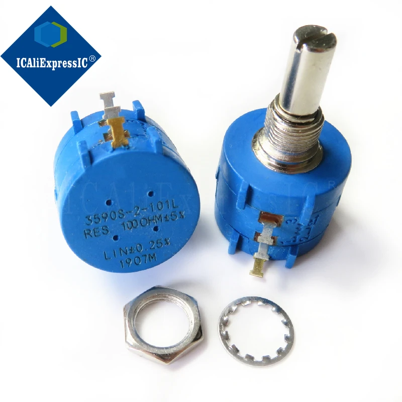 Прецизионный многооборотный потенциометр 3590S-2-101L 1 шт. 100R Ом