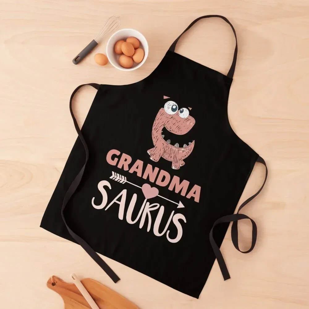 Фартук для маникюра Dino Grandma Saurus Fun Grandmasaurus Rex кухонный женский фартук