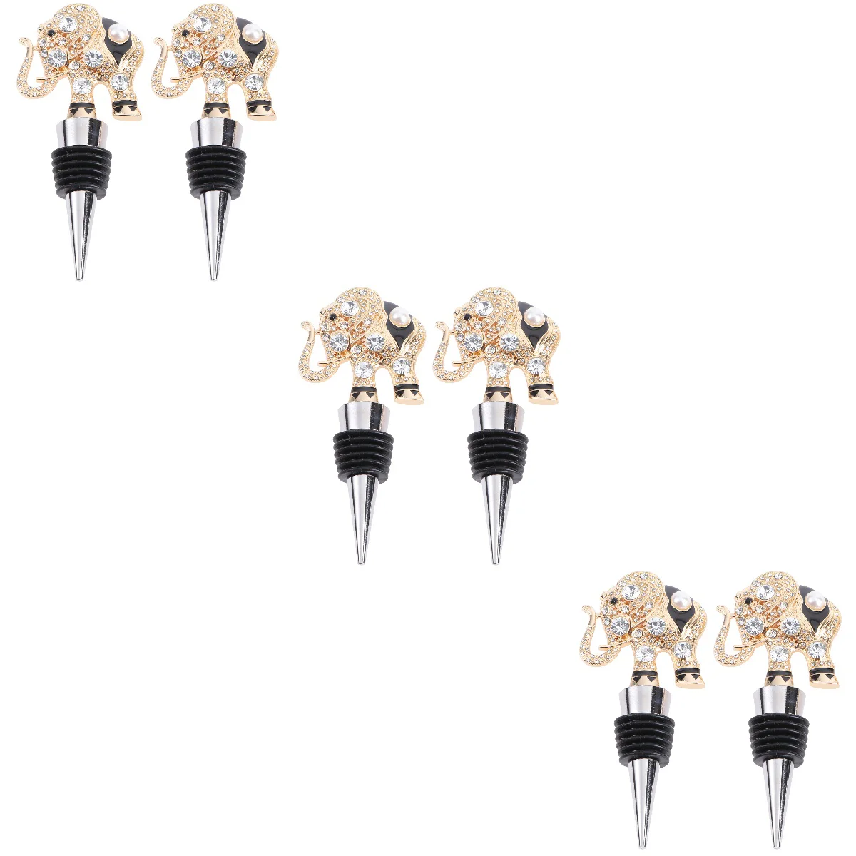 

Пробка для бутылки шампанского, пробка для шампанского, герметичная пробка, Креативные аксессуары для свадьбы, блестящие металлические акс...