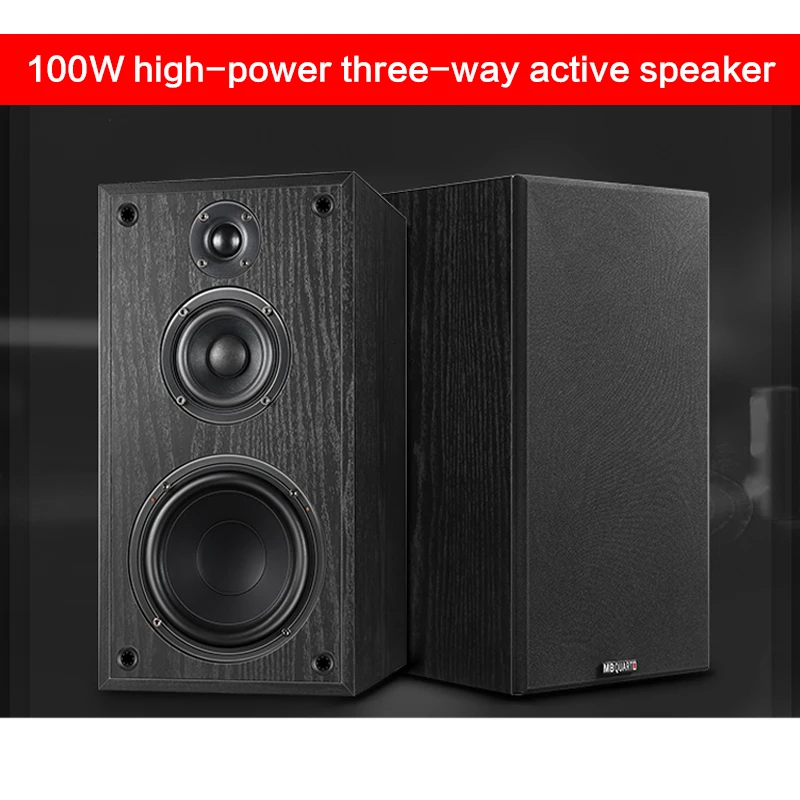 

100W High-power Three-way Active Bluetooth Speaker Wireless Home HiFi Audiophile Speaker Multimedia High-fidelity Front Speaker