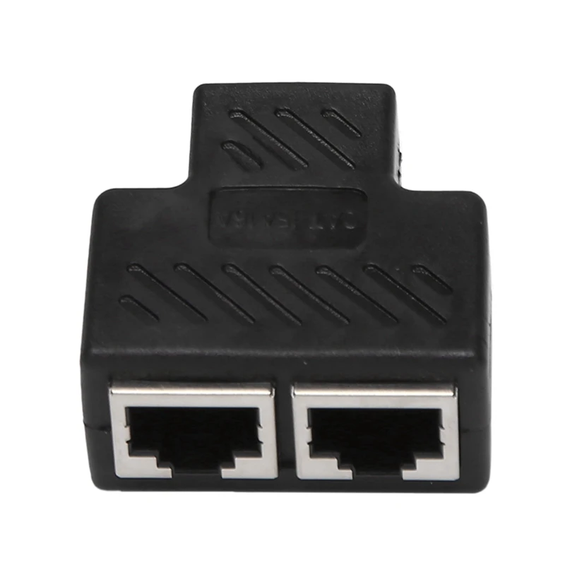

3X 2 Port RJ45 Splitter Adapter LAN Network Ethernet Extender Connector Plug Lot 1Pcs