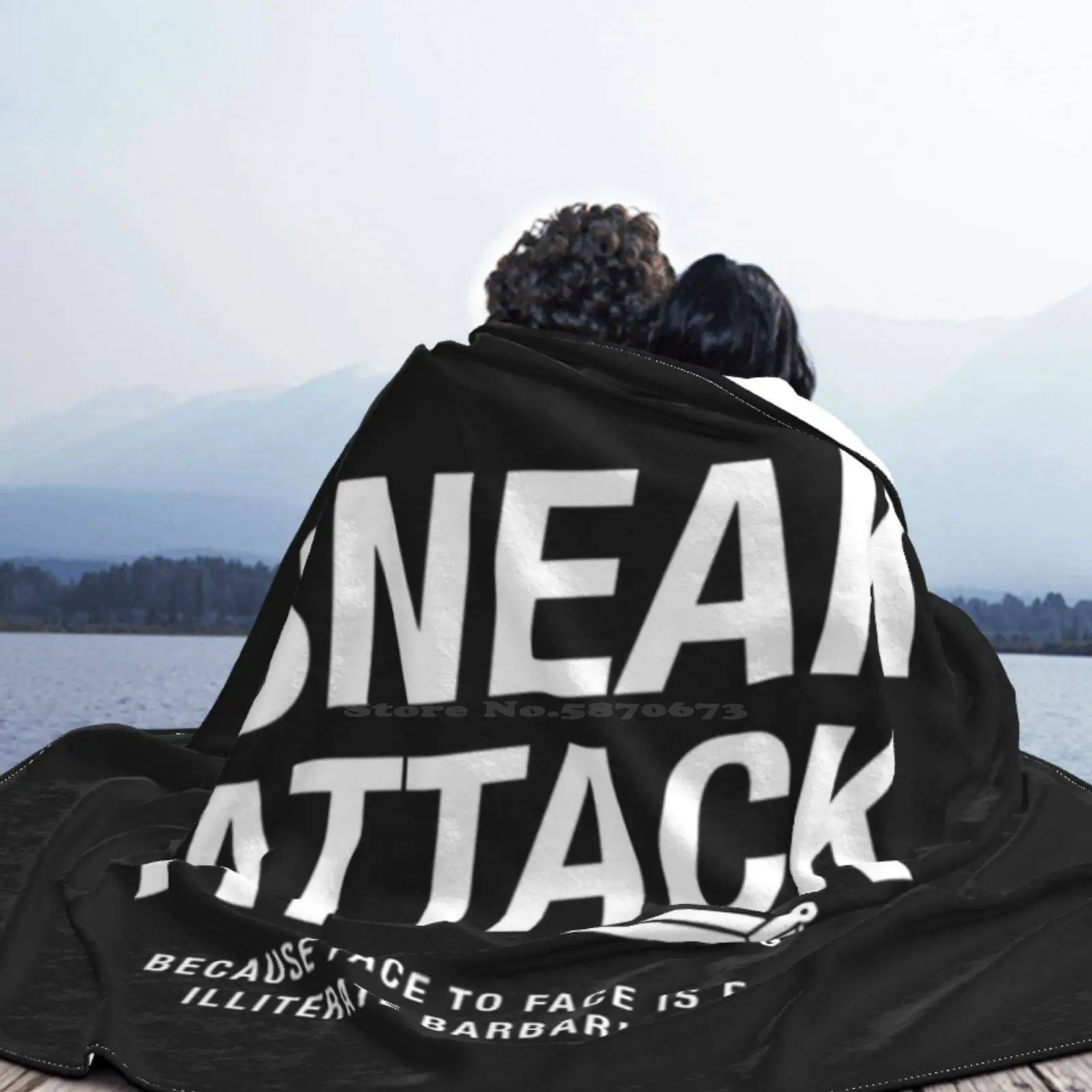 Rogue Sneak Attack Illiterate Barbarians Gaming Trend Стиль Забавное модное мягкое одеяло Dnd D And Pathfinder Rogues