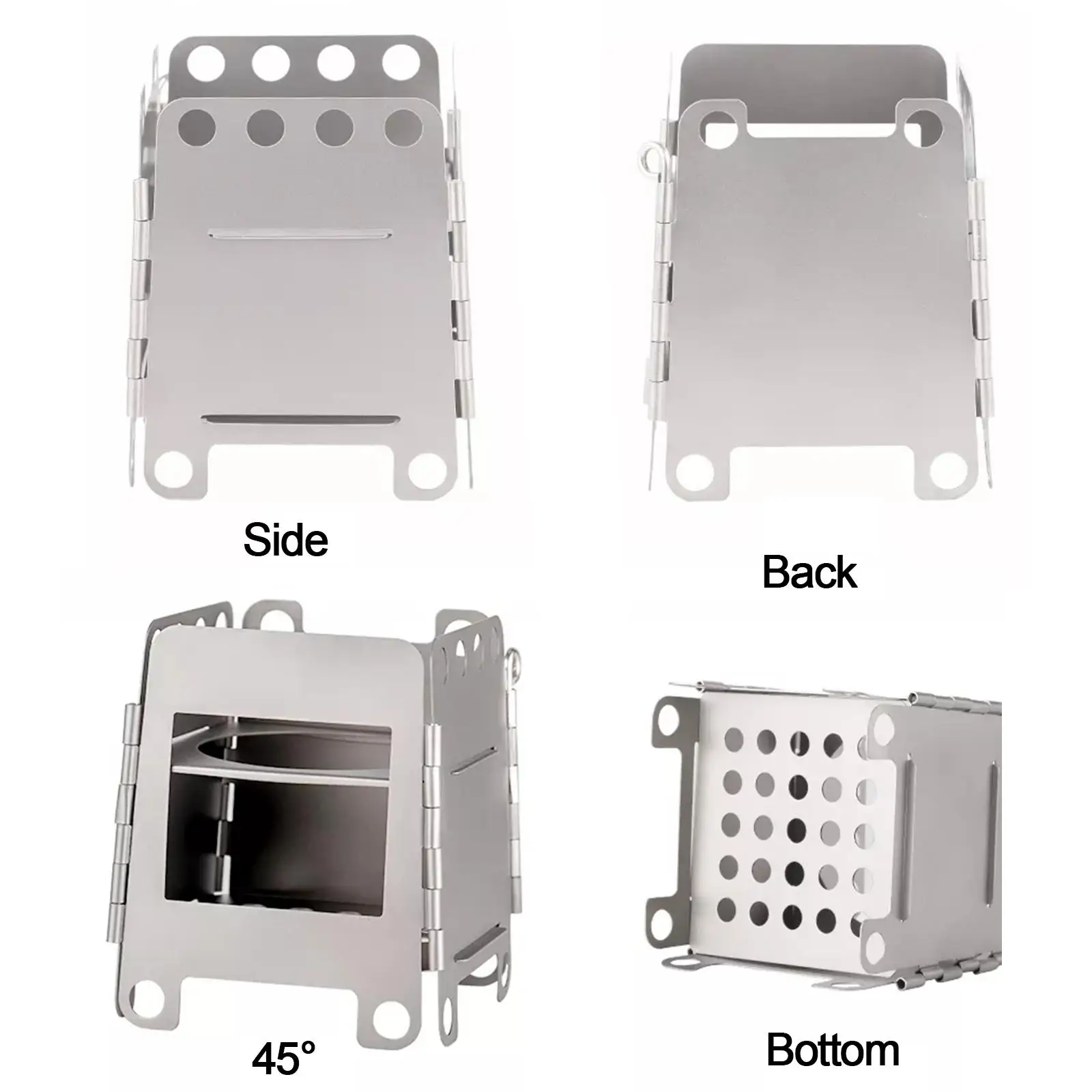 Стальная квадратная деревянная плита складная горелка для гриля переносной