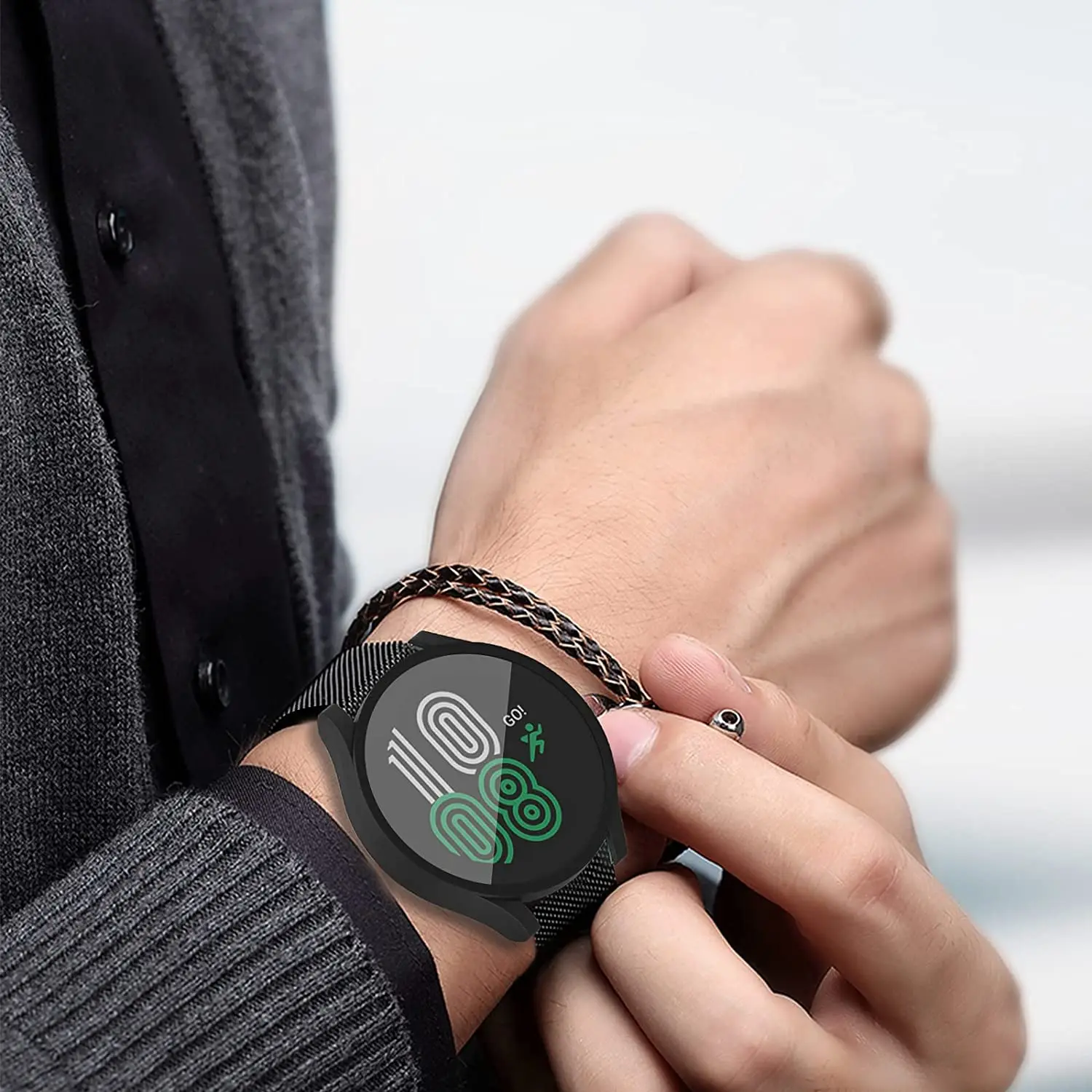 Чехол из поликарбоната и стекло для Samsung Galaxy Watch 4 5 40 мм 44 мм, аксессуары, защитный встроенный корпус, бампер, чехол для galaxy Watch 6 (art.: 3920c5c65aaa9) - 3920c5c65aaa9