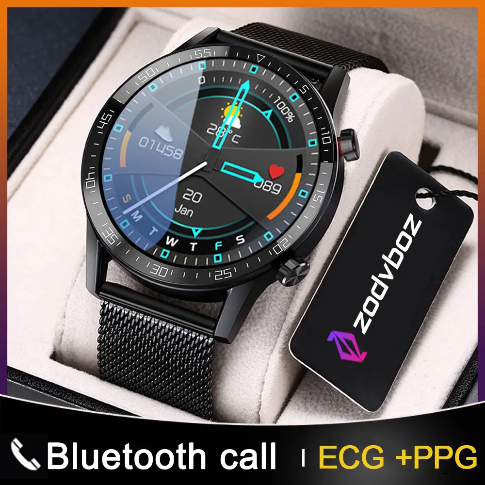 Per Huawei GT2 Smart Watches Men Bluetooth Dial Answer Call Full Touch Screen sport Fitness Tracker IP68 Smartwatch impermeabile