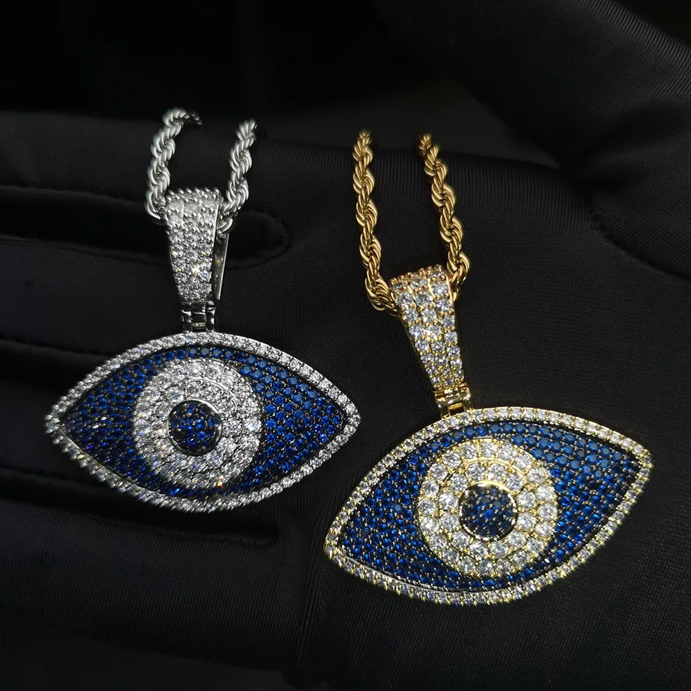

hip hop jewellery copper zircon pendant necklace for men and women