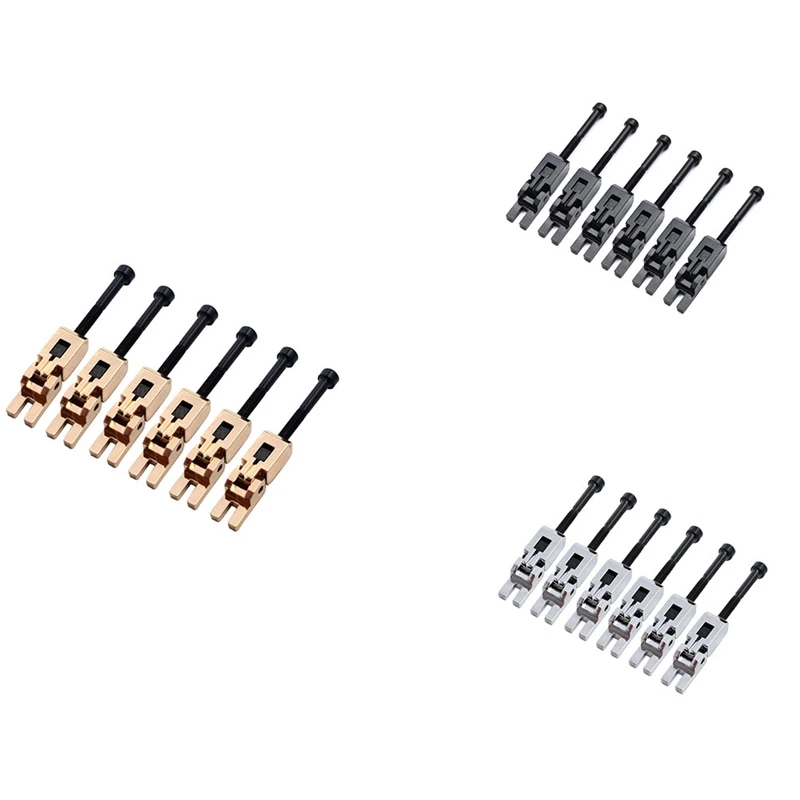 

6PCS Electric Guitar Double Locking System Locked String Saddles Tremolo Bridge Guitar Accessories
