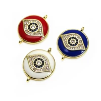 drops of paint microzircon inlaid virgin magic eye hand card accessory link bracelet zircon for jewelry making accessory