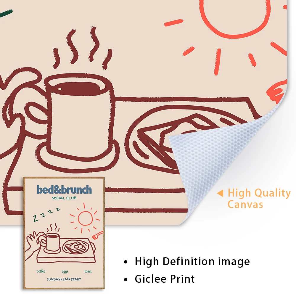 Настенная картина &quotЕда напитки музыка и кино&quot