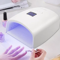 48w nail lamp led uv rechargeable battery nails gel polish dryer wireless professional manicure salon quick dry nail art lamp