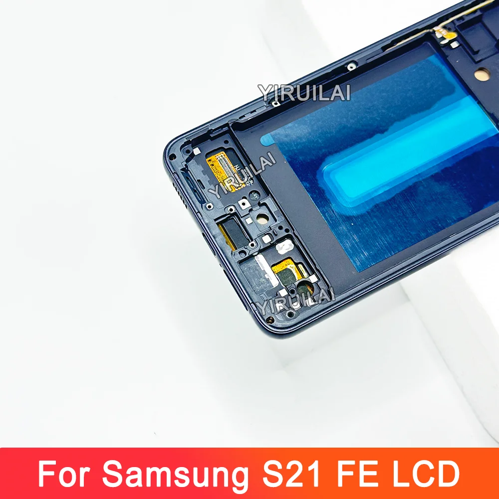 OLED для Samsung Galaxy S21 FE 5G ЖК-дисплей с цифровым преобразователем сенсорного экрана и рамкой для Samsung S21 FE G990B G990BDS ЖК-экран (art.: 3920cd3bdcb82) - 3920cd3bdcb82