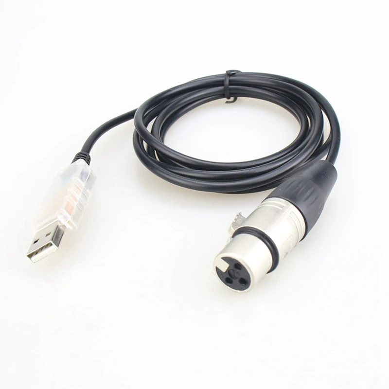 Адаптер интерфейса USB-DMX для компьютера ПК контроллер освещения сцены диммер