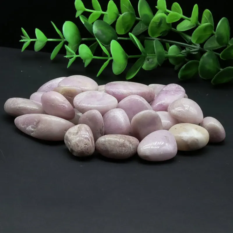 9-12 мм 500 г натуральный хрустальный камень кунцит горный полированный образец