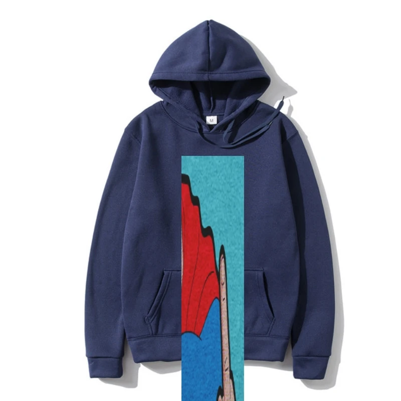 

Толстовка с капюшоном Super Man Pop Ar в стиле ретро, винтажная хипстерская повседневная одежда для улицы в стиле милитари, худи из чистого хлопка с капюшоном Tumblr Hoodys