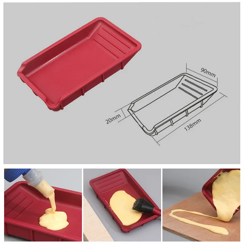 Набор силиконовых щеток для деревообработки 4 шт./набор клеевая щетка мягкая