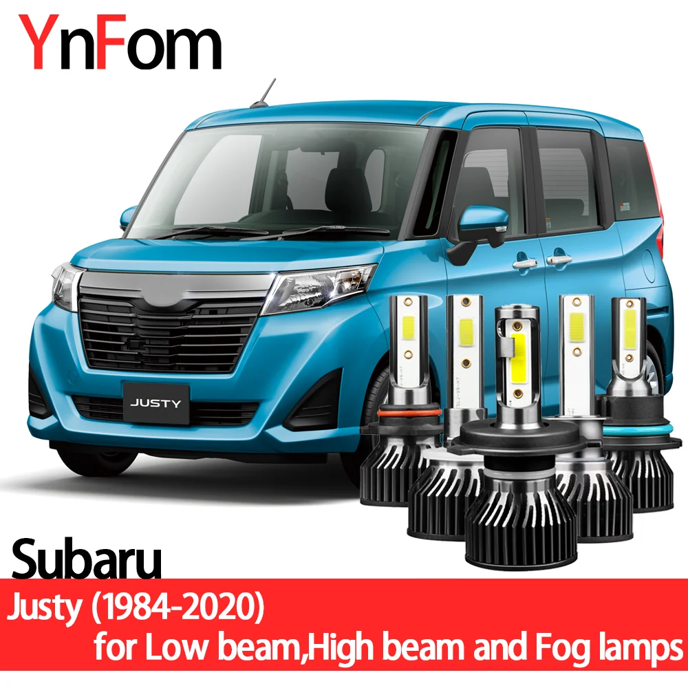 

YNFOM LED headlights kit for Subaru Justy G3X M900F 1984-2020 Low beam,High beam,fog lamp,car accessories,car headlight bulbs