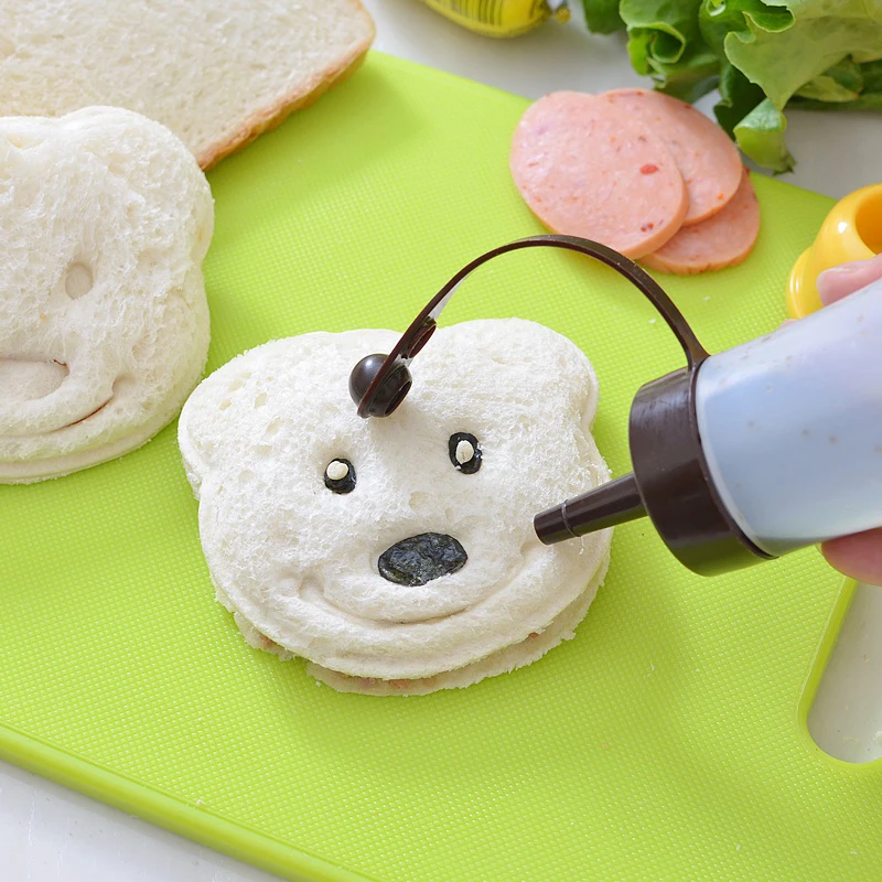 Мишка Тедди сэндвич брикет для приготовления хлеба форма милые инструменты