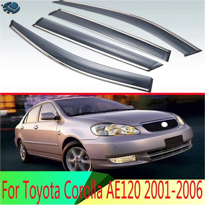 Пластиковый Наружный козырек для Toyota Corolla AE120 2001 2002 2003 2004 2005 2006