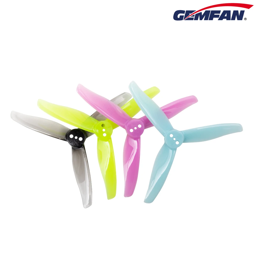 

12Pairs 24PCS Gemfan Hurricane 3016 3X1.6X3 3-Blade PC Propeller 1.5mm 2mm for RC FPV Freestyle 3inch Toothpick Drones DIY Parts