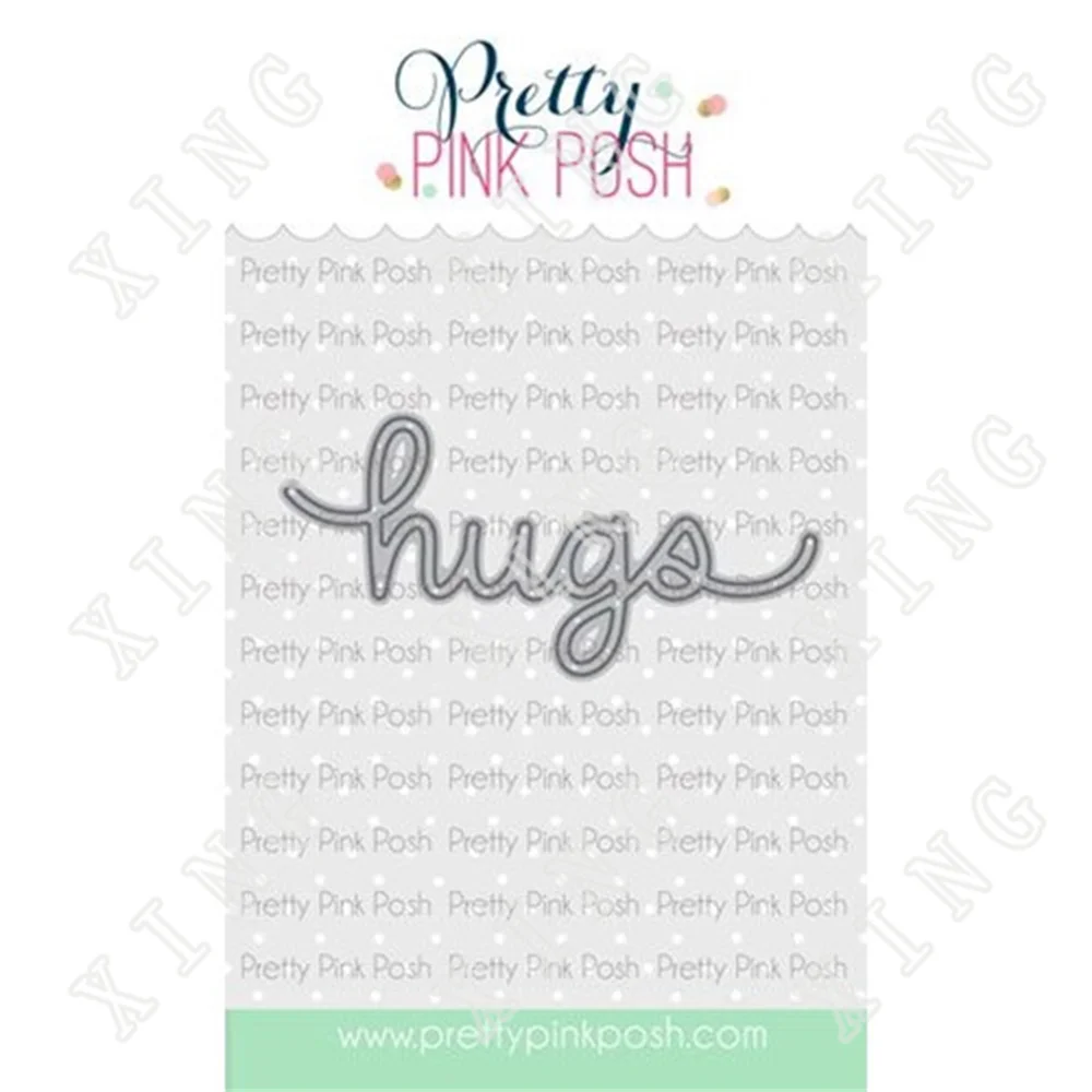 

Hugs Script Die Hot Sale Newest Metal Cutting Dies Diy Valentine's Day 2022 Scrapbooking Paper Craft Card Gift Blade Punch Mold