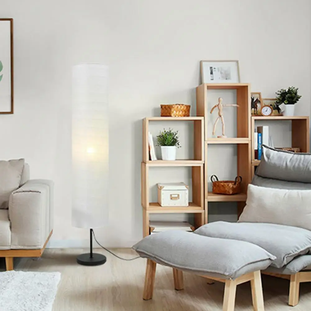 

1pc 1m Nordic Style Simple Floor Lamp Light Cover Paper Design Floor Light Lamp Shade Decor European Style For Home Hotel U E4f6