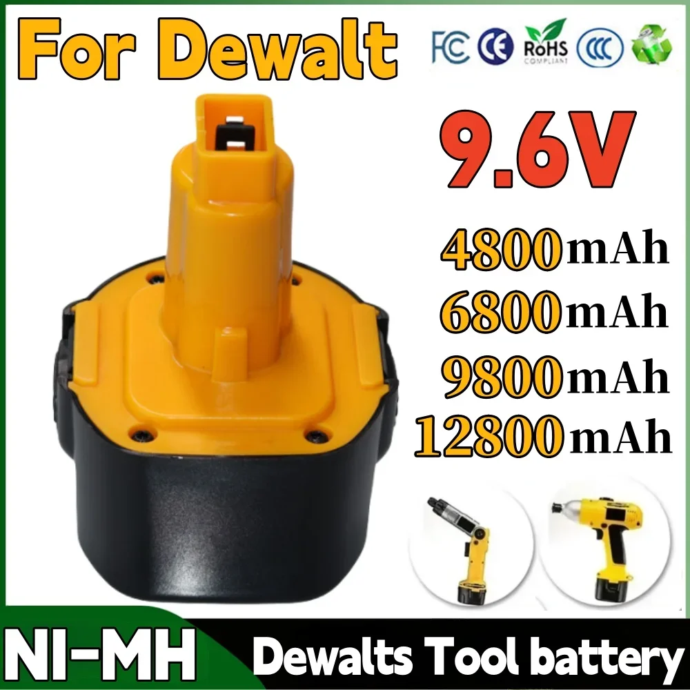 Никель-металлогидридный аккумулятор 9 6 в для Dewalt 4800/6800/9800/12800 мАч DE9036 DE9061 DE9062 DW9060