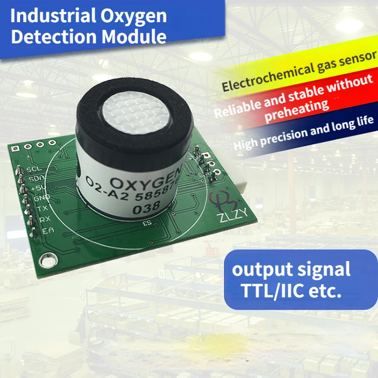 

Oxygen Sensor Industrial Oxygen Detector High Precision O2 Oxygen Gas Sensor Module