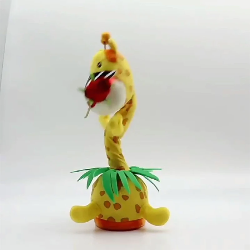 

Electric Dancing Toy Singing Giraffe Toy Novelty Gift Musical Doll Toy with LED Talk Imitation Record Kids Party Favor P31B