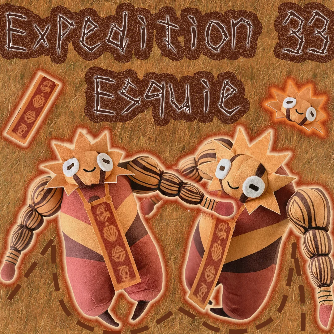 Фото TreasuringU Expedition 33 Esquie плюшевые игрушки аниме Expedition 33 плюшевые милые мягкие игрушки для декора комнаты кукла Рождественский подарок №1