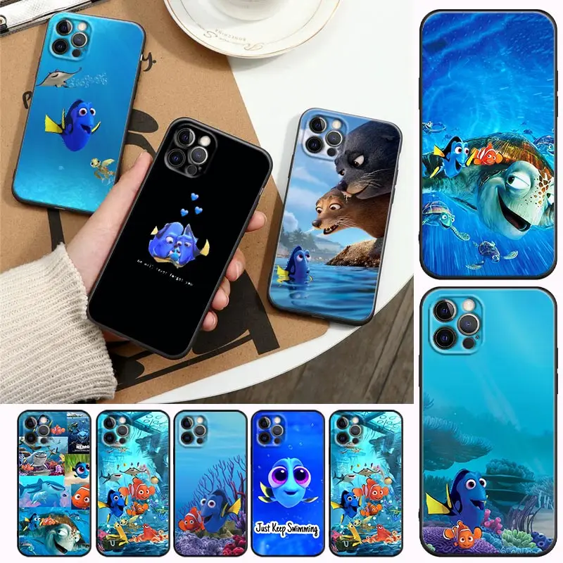 

Phone Case for Apple iPhone 11 12 13 Pro Max 7 8 SE XR XS Max 5 5s 6 6s Plus Soft Silicone Case Cover Cute Finding Nemo Dory