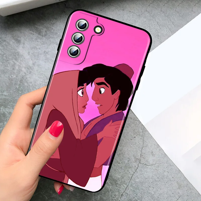 Aladdin и волшебная лампа для Samsung Galaxy S22 S21 S20 FE Ultra S10e S10 S9 S8 S7 S6 Edge Plus черный