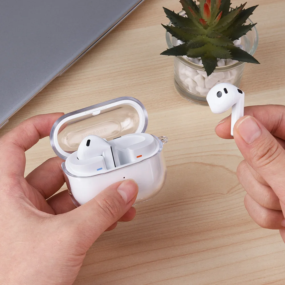 Фото Прозрачный Мягкий Чехол Из ТПУ Для Samsung Galaxy Buds 3 Pro, Защитный Чехол, Прозрачная Силиконовая Защита Для Наушников №2